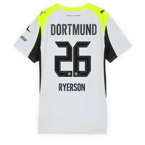 Borussia Dortmund Julian Ryerson #26 Bortatröja Dam 2025-26 Kortärmad Borussia Dortmund Julian Ryerson #26 Bortatröja Dam 2025-26 Kortärmad